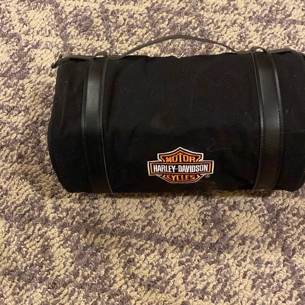 Harley Davison Roll up Travel bag with compartments